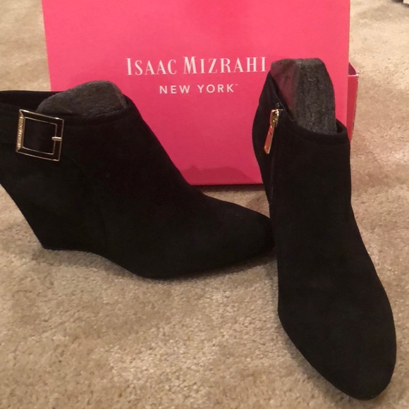 isaac mizrahi wedge boots